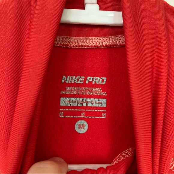 Nike Pro Dri Fit hot red Workout top - Picture 5 of 12